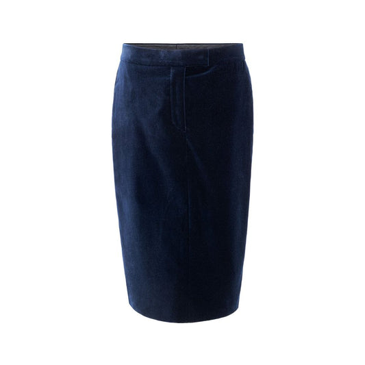 Tom Ford Blue Velvet Midi Skirt