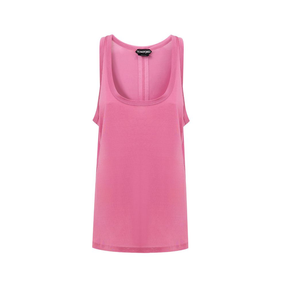 Tom Ford Pink Silk Tank Top - Luxurious Elegance
