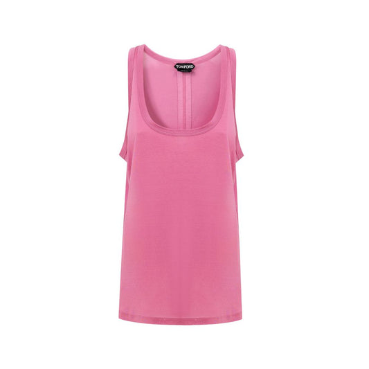 Tom Ford Pink Silk Tank Top - Luxurious Elegance