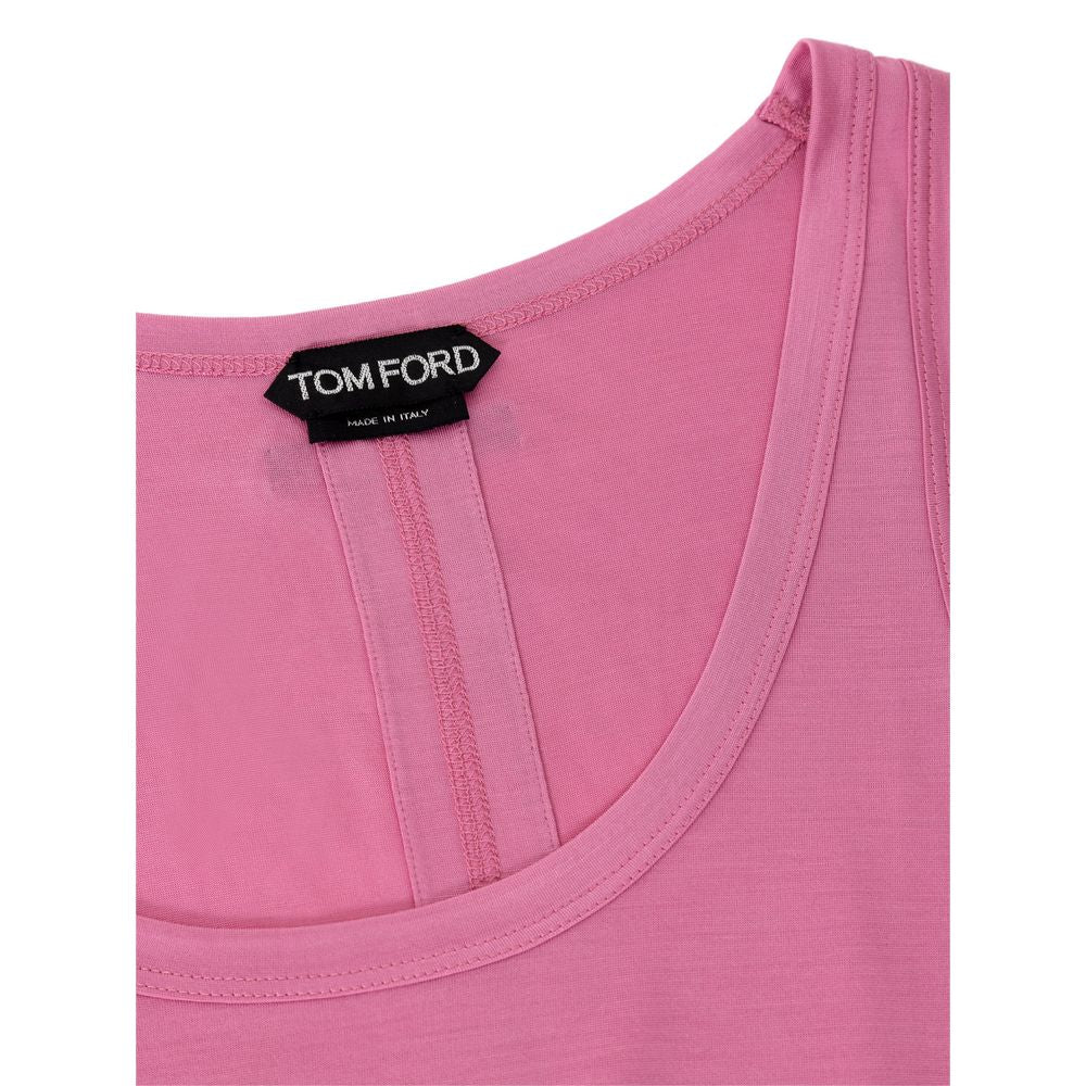 Tom Ford Pink Silk Tank Top - Luxurious Elegance