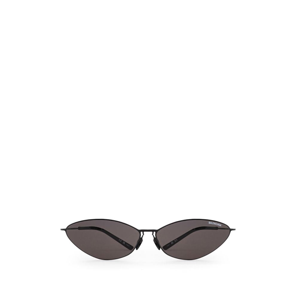 Balenciaga Black Haircalf Malibu Round Sunglasses