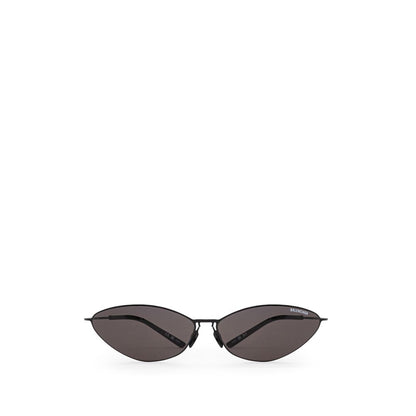 Balenciaga Black Haircalf Malibu Round Sunglasses