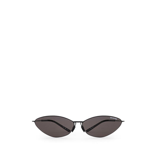 Balenciaga Black Haircalf Malibu Round Sunglasses