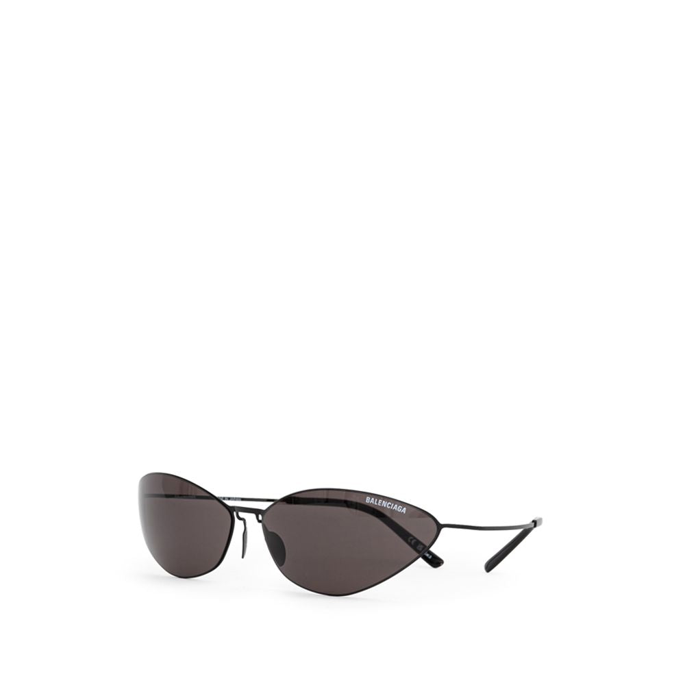 Balenciaga Black Haircalf Malibu Round Sunglasses