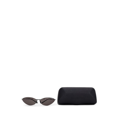 Balenciaga Black Haircalf Malibu Round Sunglasses