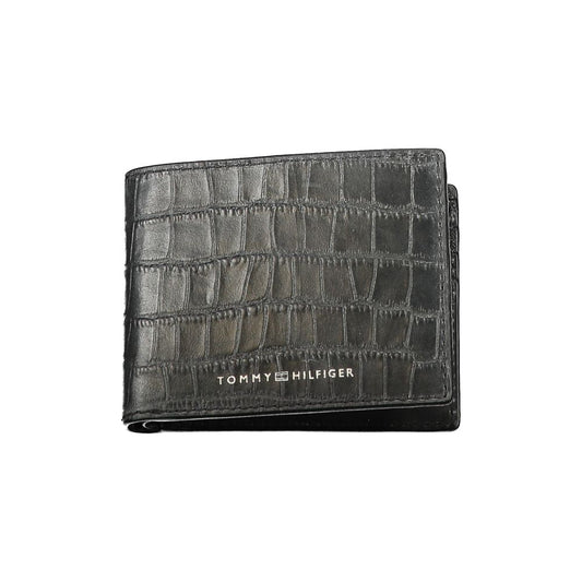 Tommy Hilfiger Black Leather Wallet for Men