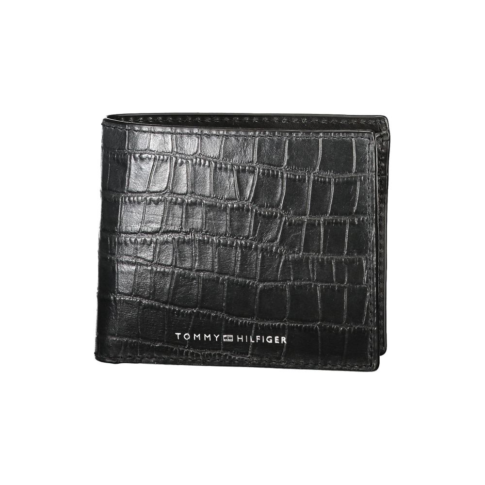 Tommy Hilfiger Black Leather Wallet for Men