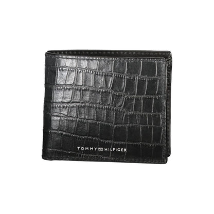 Tommy Hilfiger Black Leather Wallet for Men
