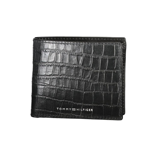 Tommy Hilfiger Black Leather Wallet for Men