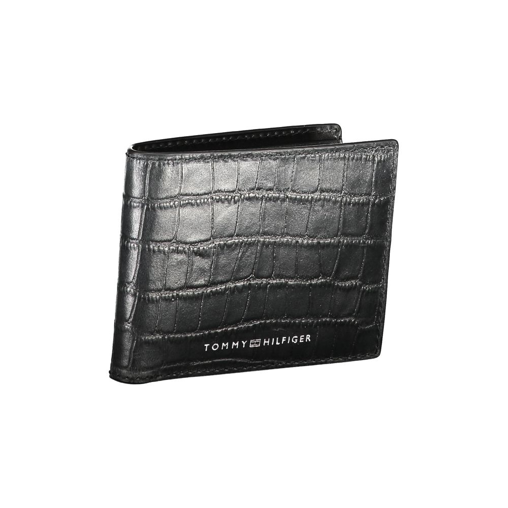 Tommy Hilfiger Black Leather Wallet for Men