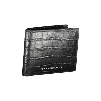 Tommy Hilfiger Black Leather Wallet for Men