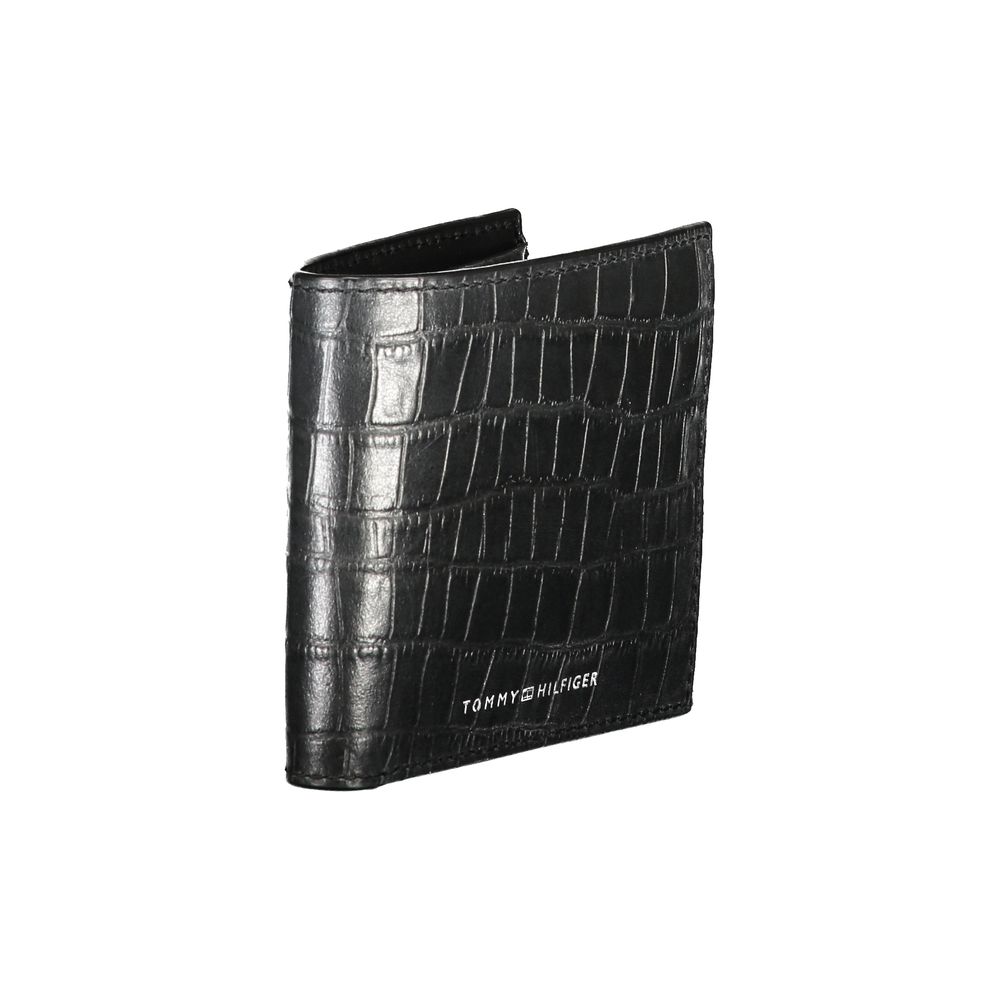 Tommy Hilfiger Black Leather Wallet for Men