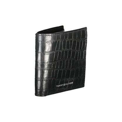 Tommy Hilfiger Black Leather Wallet for Men