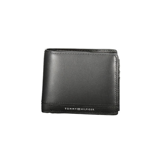 Tommy Hilfiger Black Leather Men’s Wallet