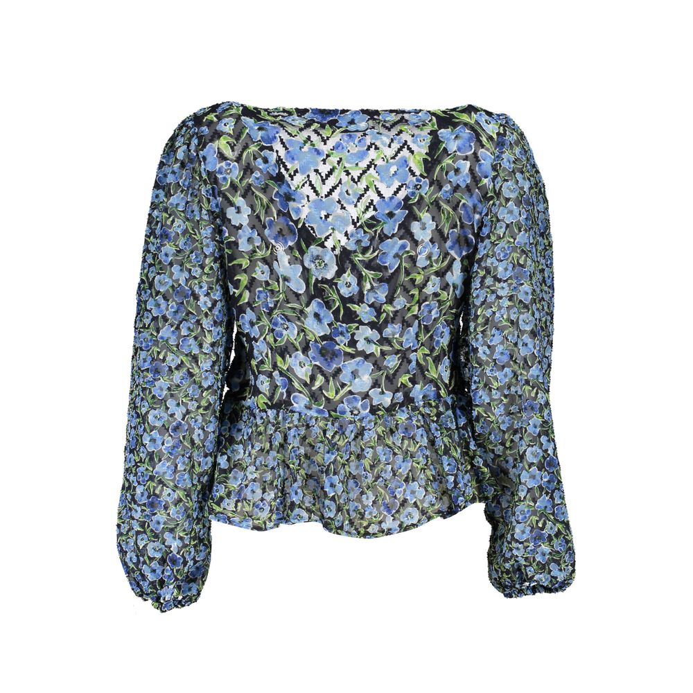 Desigual Black & Blue Floral Blouse - A Vibrant Expression of Style