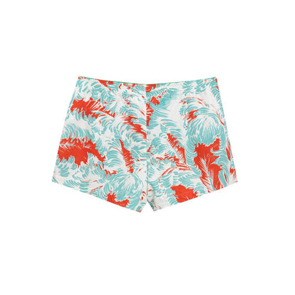 Bottega Veneta White Feather Print Swim Boxer