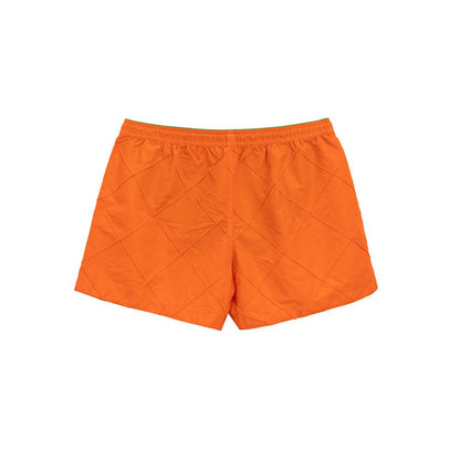 Bottega Veneta Orange Weave Swim Trunks
