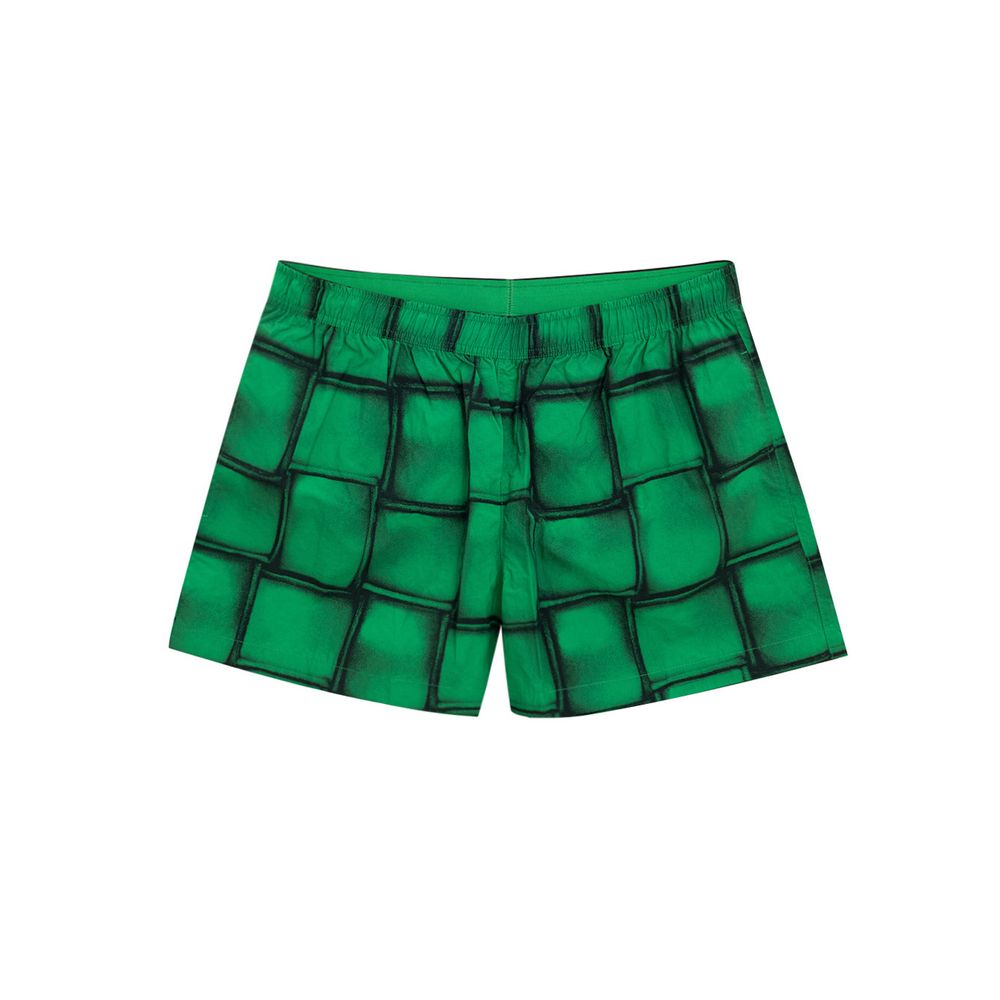 Bottega Veneta Green Swimwear - Cassette Print Boxer Shorts