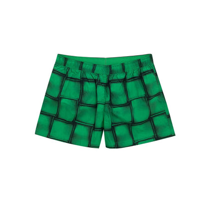 Bottega Veneta Green Swimwear - Cassette Print Boxer Shorts
