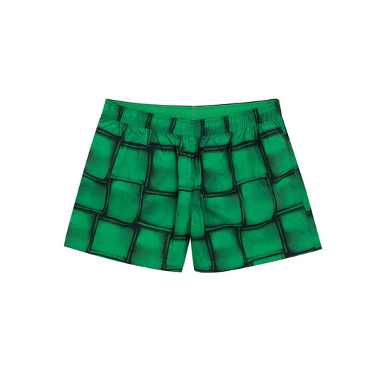 Bottega Veneta Green Swimwear - Cassette Print Boxer Shorts