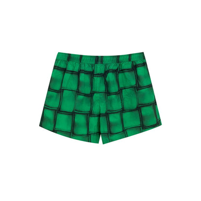 Bottega Veneta Green Swimwear - Cassette Print Boxer Shorts