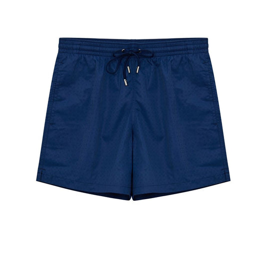 Canali Blue Polyester Swimwear Boxer Costume