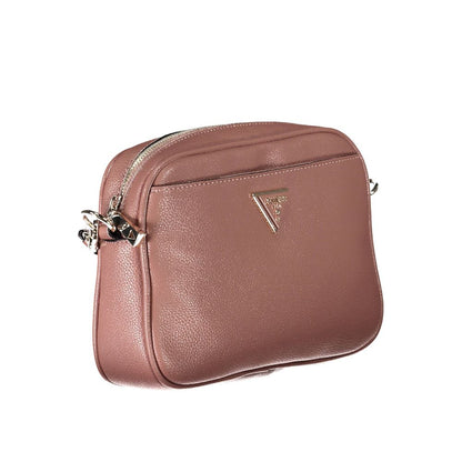 Guess Jeans Pink Handbag – Faux Leather, Stylish Design