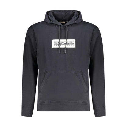 Napapijri Black Cotton Sweater – Long Sleeve Hoodie
