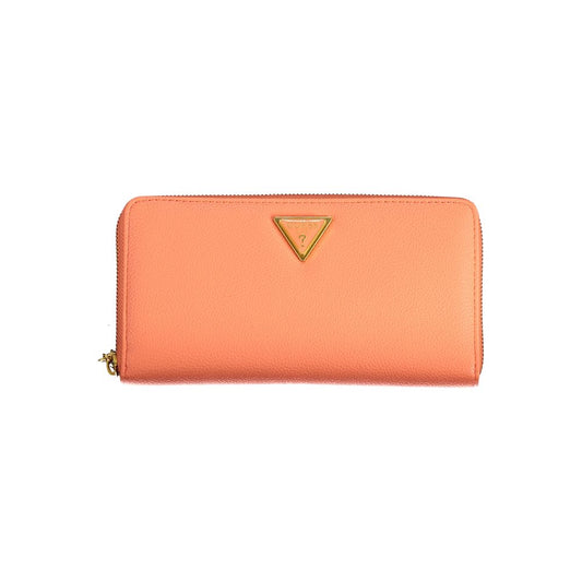 Guess Jeans Orange Polyethylene Wallet - Cosette SLG