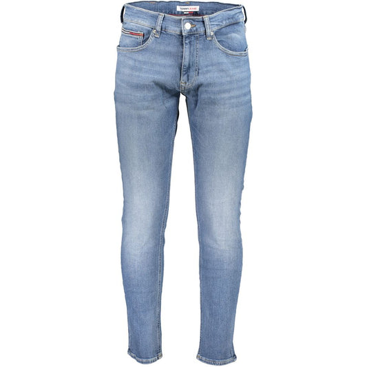 Tommy Hilfiger Blue Cotton Jeans - Austin Slim Tapered