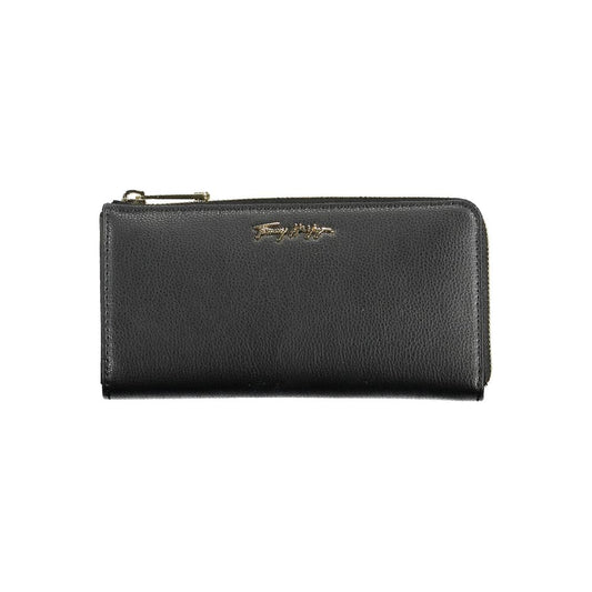 Tommy Hilfiger Black Faux Leather Women's Wallet