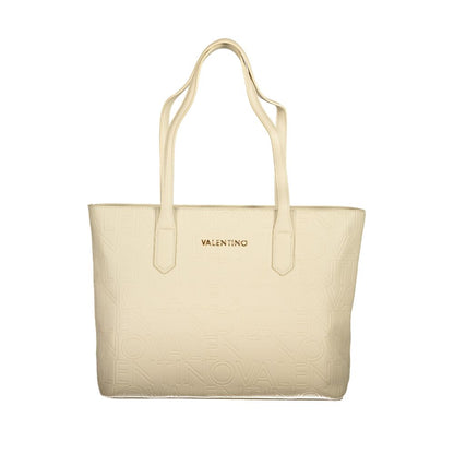 Mario Valentino Beige Polyethylene Handbag - Stylish and Functional