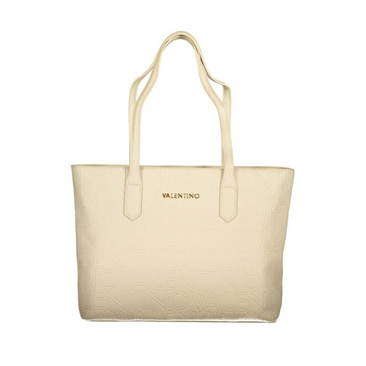 Mario Valentino Beige Polyethylene Handbag - Stylish and Functional