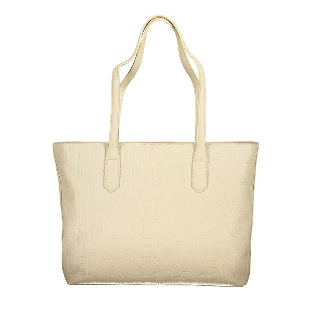 Mario Valentino Beige Polyethylene Handbag - Stylish and Functional