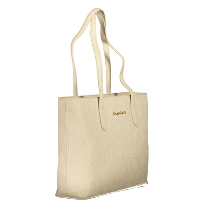 Mario Valentino Beige Polyethylene Handbag - Stylish and Functional