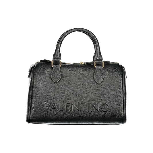 Valentino Bags Black Vegan Leather Handbag with Shoulder Strap