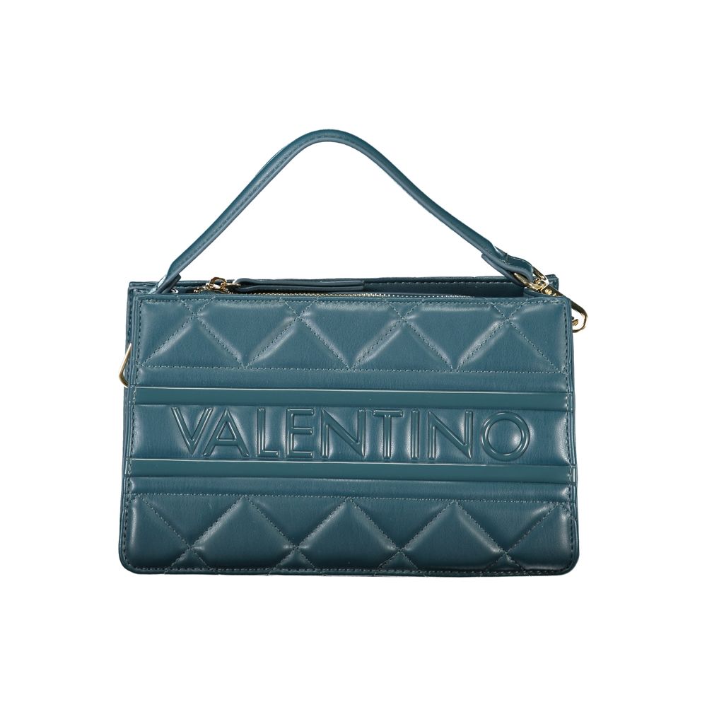 Valentino Bags Green Faux Leather Handbag with Shoulder Strap