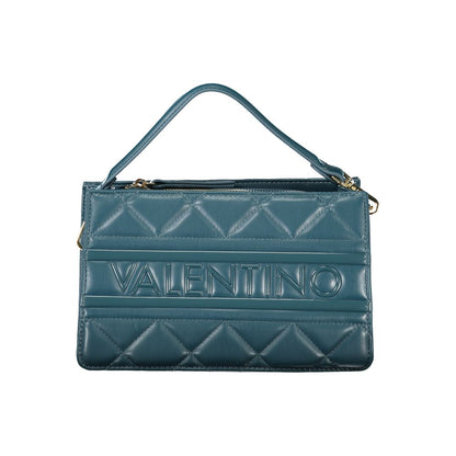 Valentino Bags Green Faux Leather Handbag with Shoulder Strap