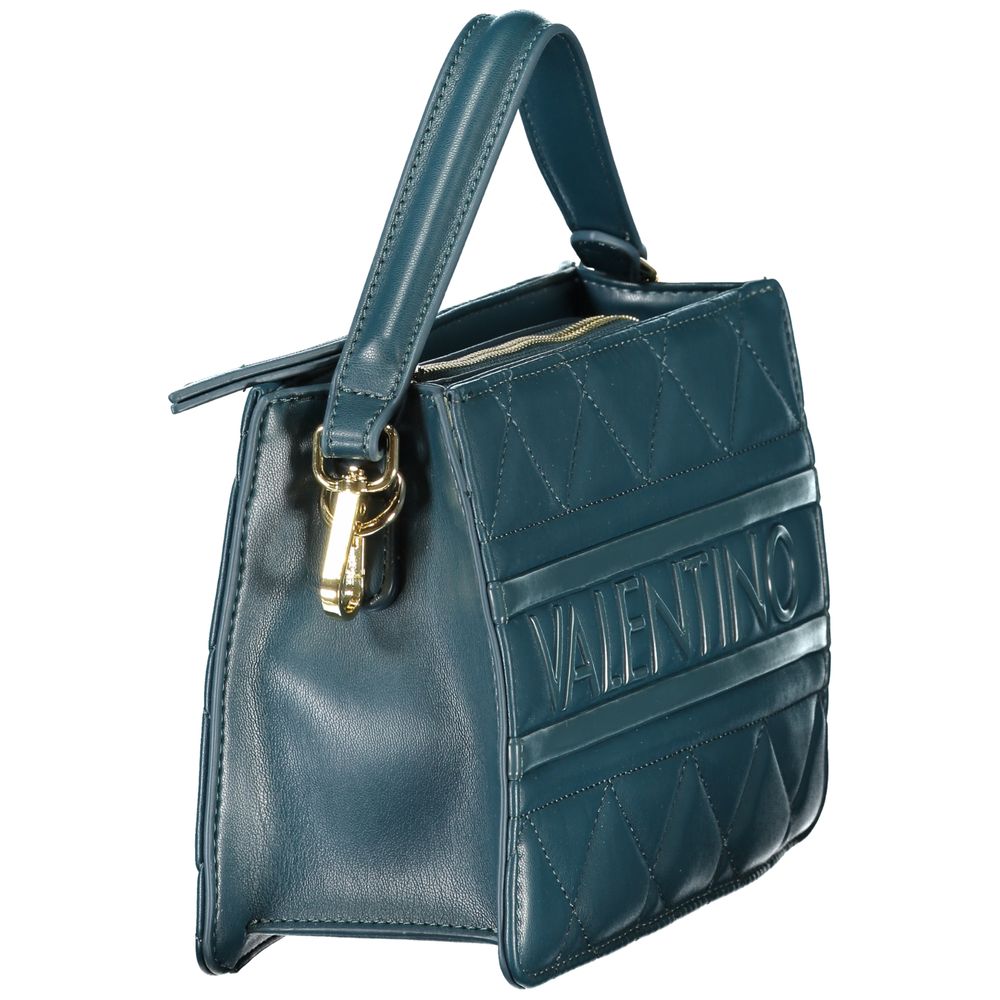 Valentino Bags Green Faux Leather Handbag with Shoulder Strap