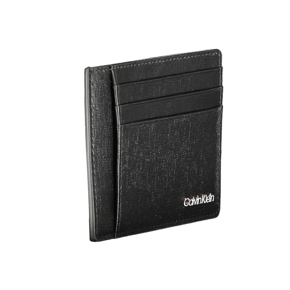 Calvin Klein Black Faux Leather Men's Wallet