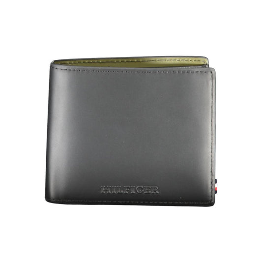 Tommy Hilfiger Black Leather Wallet for Men