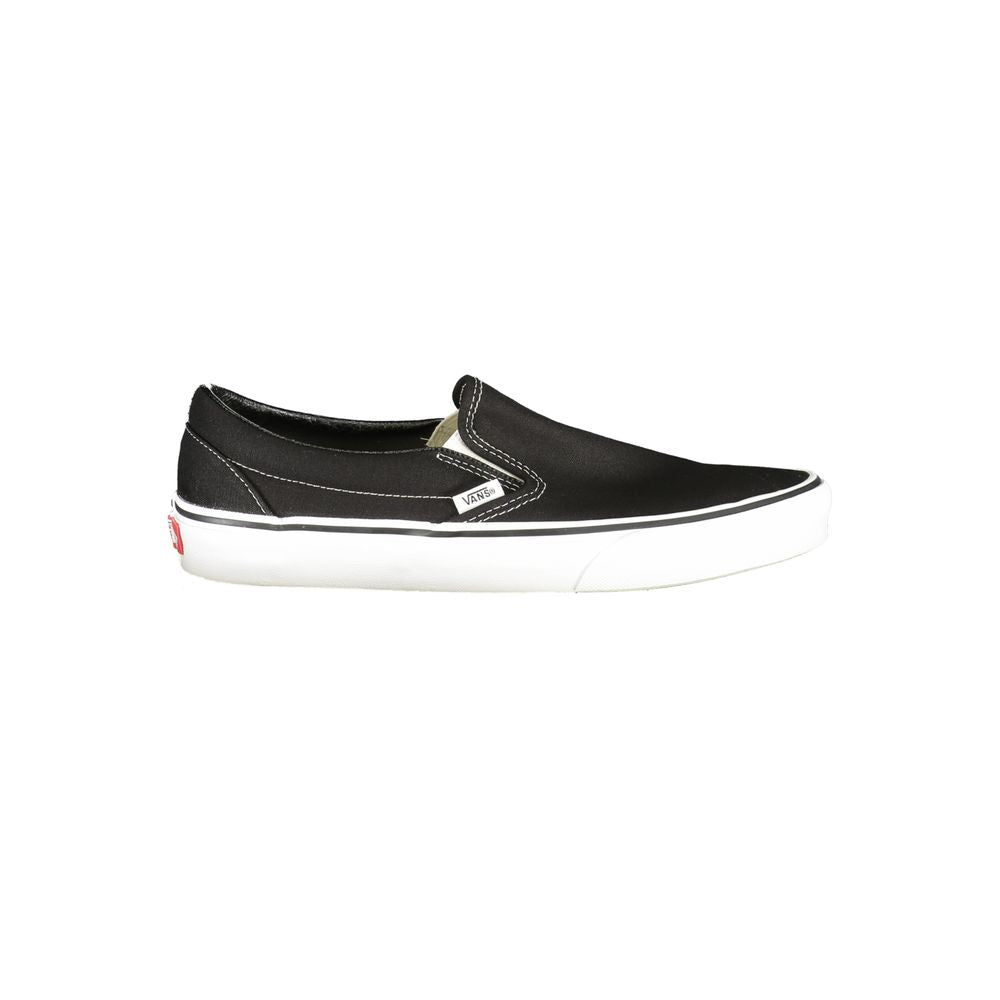 Vans Black Polyester Classic Slip-On Sneakers