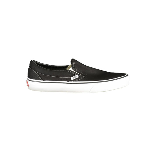 Vans Black Polyester Classic Slip-On Sneakers