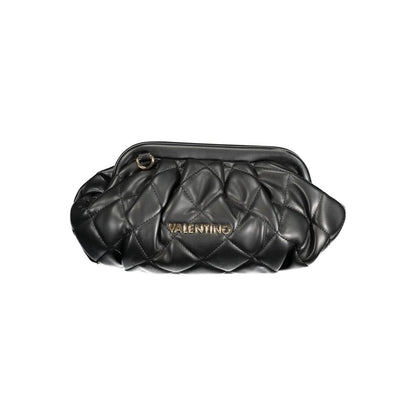 Valentino Bags Black Faux Leather Handbag with Shoulder Strap