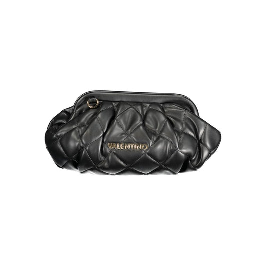 Valentino Bags Black Faux Leather Handbag with Shoulder Strap