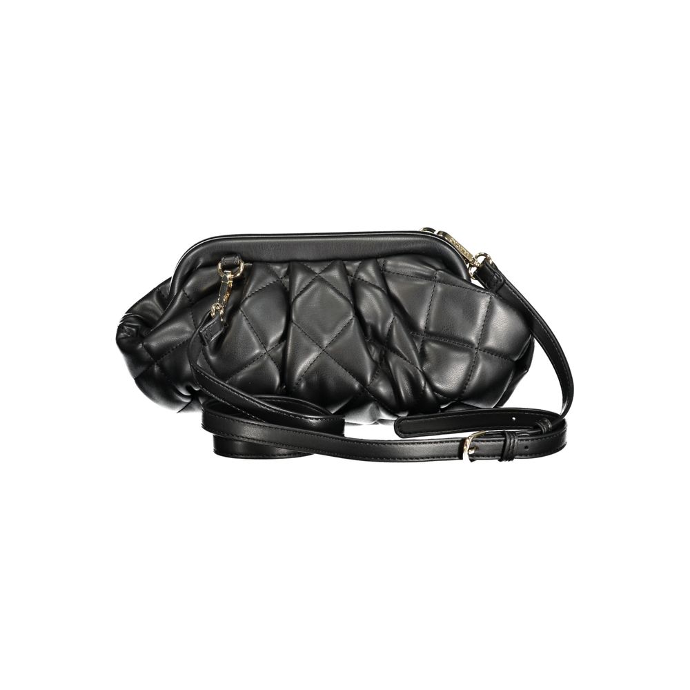 Valentino Bags Black Faux Leather Handbag with Shoulder Strap