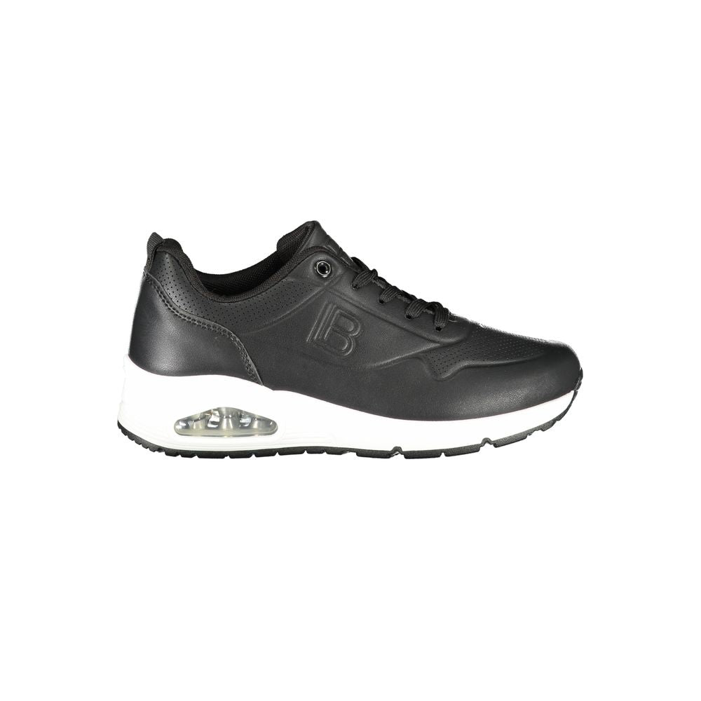 Laura Biagiotti Black Women Sneaker with Lace-Up Design