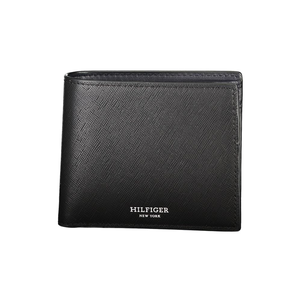Tommy Hilfiger Black Leather Wallet for Men