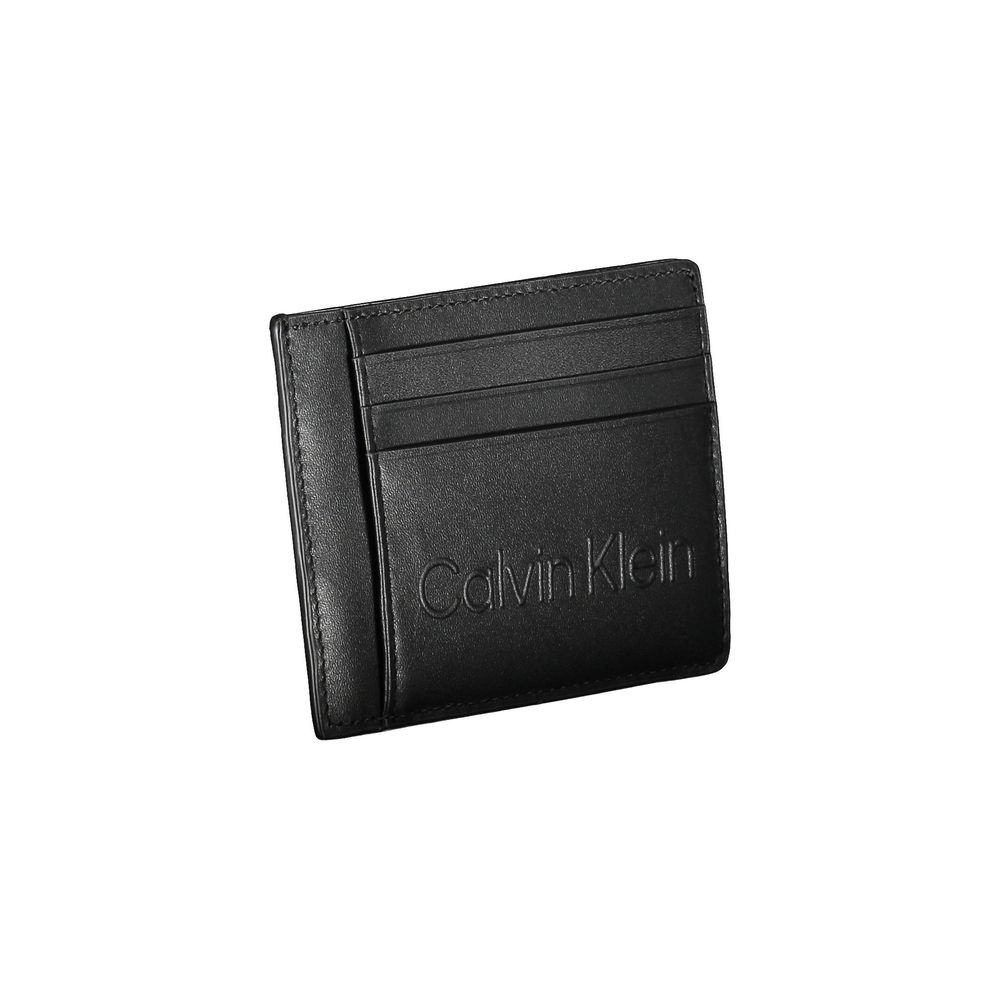 Calvin Klein Black Faux Leather Men's Wallet
