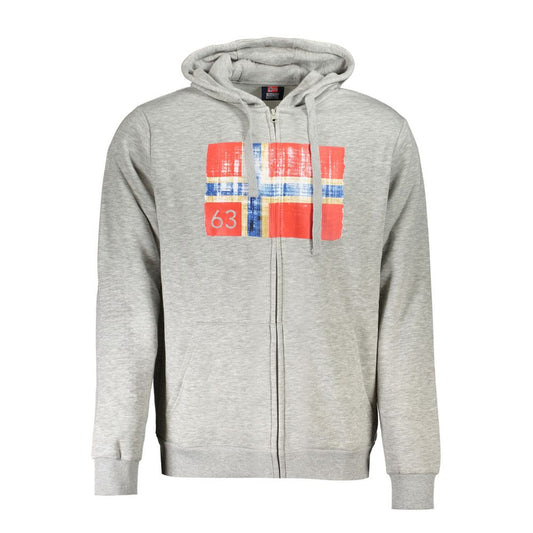 Norway 1963 Gray Men's Sweater with Hood